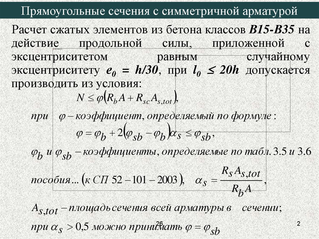 Рабочая площадь арматуры