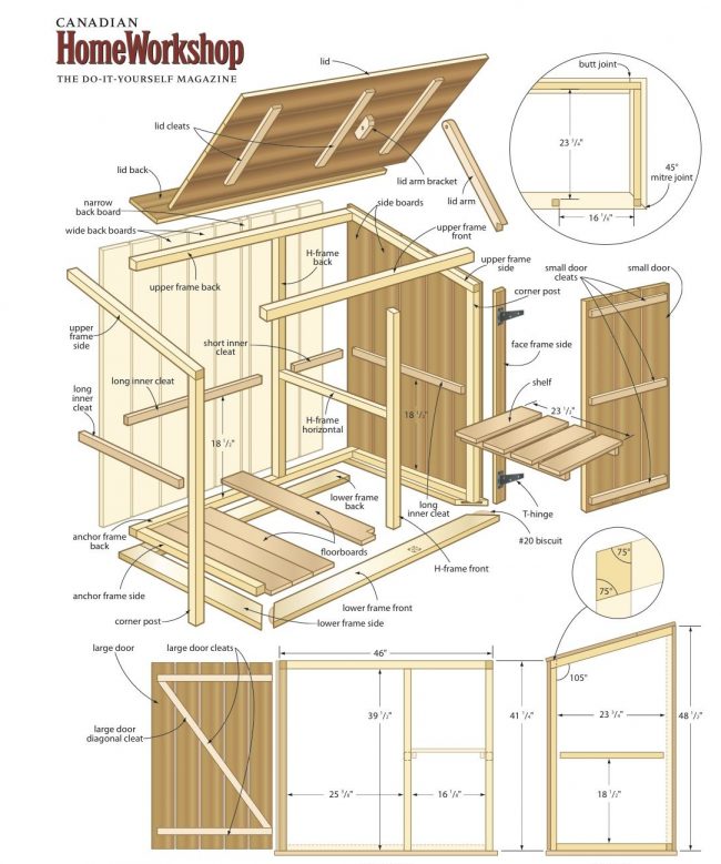 Пример плана строительства дровяника