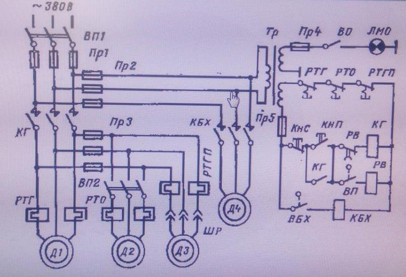 Электросхема токарного станка 16к20 с описанием и схемами