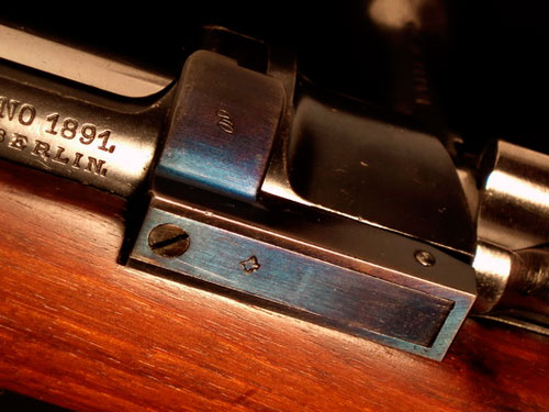 синий цвет отпуска затворной задержки винтовки Маузера обр. 1891 года