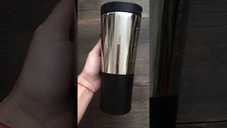 Термокружка Starbucks полированная сталь/ черная матовая